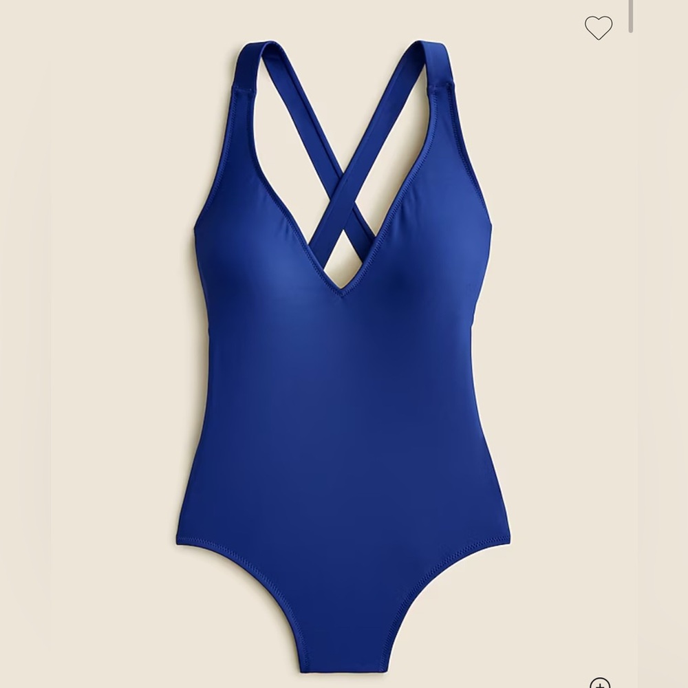 Blue DD Plunge One piece Swimsuit Size 20